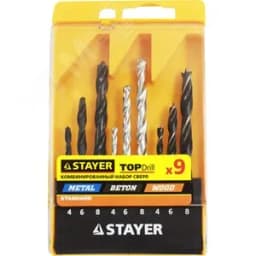 Набор комбинированных сверл дерево 4-6-8 мм ЗУБР