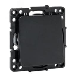 Механизм кнопки нажимной 10А черный Стокгольм EZV10-221-10 EKF