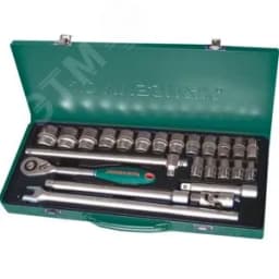 Набор головок торцевых 1/2"DR, 10-32 мм, 24 предмета Jonnesway