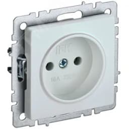 BRITE Розетка без заземления без защитных шторок 10А РС10-1-0-БрЖ жемчуг BR-R10-10-K36 IEK