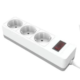 Сетевой фильтр 3местный сз STEKKER HM203103 3x1мм2 3 м 250В 16А серия Optima белый 50087