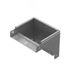 Поворот вертикальный вниз к лотку 300х100, толщина 1,0 мм, Сендзимир цинк