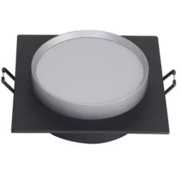 Светильник встраиваемый Feron DL506 потолочный GX53 черный серебро квадрат 51363