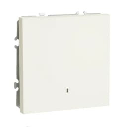 Выключатель 1клавишный c индикатором механизм STEKKER 250В 10А серия Эмили RSW10510101 белый фарфор soft touch 49863