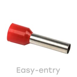 Наконечник штыревой втулочный изолированный НШвИ 10,0-18 (50шт.) EKF PROxima (nhvi-10.0-18)