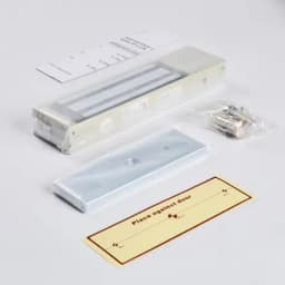 Электромагнитный замок (сила удержания 350 кг), цвет серый RAL7032 (галечный серый) RL-EM350-L0G R-Lock