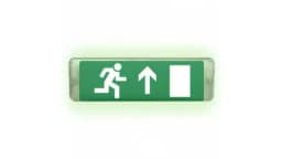 Табло Элтех-сервис М-220-РИП-AQUA исп.1 аварийный Человек стрелка вверх в дверь