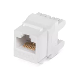 Проходной адаптер Cabeus KJ-RJ45-Cat.6a-180 (RJ45-DIDC, CAT.6A, UTP, Keystone Jack) (7654c)