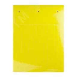 Табличка эластичная 35x9мм. Клейкое основание. Винил. Желтая (33 шт. на пластине, упак. по 10 листов) DKC