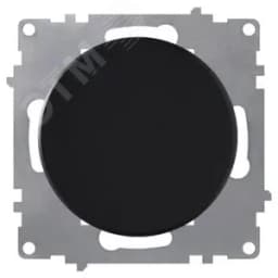 Выключатель одинарный с самовозвратом, цвет чёрный (серия Florence) 7700251 ССТ