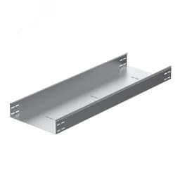 Универсальный лоток неперфорированный 400х100х3000, толщина 1,5 мм, Сендзимир цинк