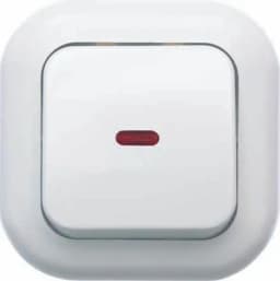 Выключатель 1-кл. СП Валентина 6А IP20 С16-068 с индикацией бел. Кунцево 7645