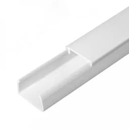 Кабель-канал белый 2-й замок в п/э 25х16 мм (50 м/уп) Промрукав