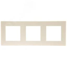 Рамка 3 поста, слоновая кость Simon