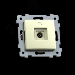 Мария Механизм розетки телевизионной скрытой установки РТВ1-457, слоновая кость