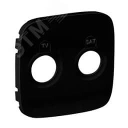 Valena ALLURE Лицевая панель для розеток TV-SAT Антрацит Legrand Euro