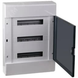 Щит распределительный навесной на 54 модуля с дверцей белый IP41 (ЩРн-П-54) RUVinil