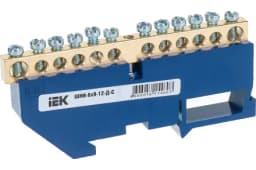 Шина нулевая на DIN-изол. Ni ШНИ-6х9-12-Д-С IEK YNN10-12-D-K07-N