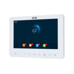 Комплект домофонии (AT-I-K711C/T White мон.:TFT 7" + выз.панель: 110°) Atix