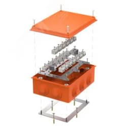 Коробка огнестойкая для о/п 40-0320-FR2.5-40 Е15-Е120 200х150х75 RAL2004 Промрукав (5 шт/уп) 40-0320-FR2.5-40