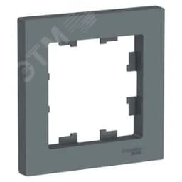 Рамка однопостовая ATLASDESIGN грифель