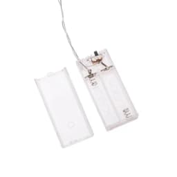 Тайские фонарики Пудра 15 м прозрачный ПВХ 10 LED теплый белый питание 2 х АА батарейки не в комплекте 303089