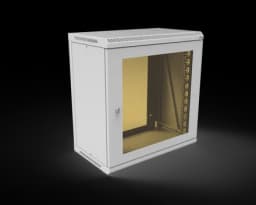 Шкаф телекоммуникационный настенный разборный МИКсистем 19" Basis 12U 600*350 дверь стекло
