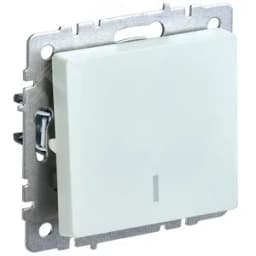 BRITE Выключатель одноклавишный с индикацией 10А ВС10-1-1-БрЖ жемчуг