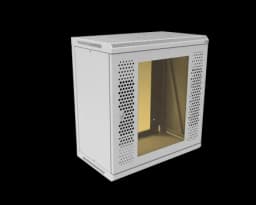 Шкаф телекоммуникационный настенный разборный МИКсистем 19" Basis 12U 600*350 дверь перфорация стекло