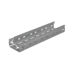 Лоток листовой перфорированный 100х50 L3000 сталь 0.7мм "БЫСТРЫЙ МОНТАЖ ПЛЮС" LPplus50-100-0.7-3000 оцинк. КМ PL0202