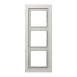 Рамка 3-я для горизонтальной/вертикальной установки  Серия- LS-Design  Материал- дуропласт  Цвет- светло-серый