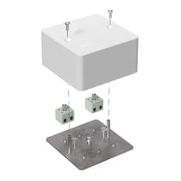 Коробка огнестойкая для кабель-канала 40-0460-FR2.5-4 Е15-Е120 RAL9003 85х85х45 (44 шт/кор) Промрукав