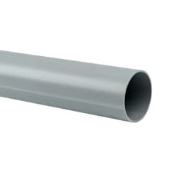 Труба гладкая ПВХ жесткая d50 мм (3 м) (21 м/уп) серая EKF-Plast (trg-50-3n)