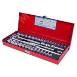 Набор торцевых головок с принадлежностями 3/8", двенадцатигранные, 6-22 мм, 1/4"-13/16", 3 King Tony