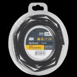 Трубка термоусадочная ТТУ нг-LS 4/2 черная (2м/упак) IEK