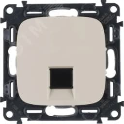 Розетка Valena ALLURE информационная одиночная RJ45 категория 5е UTP лицевая панель слоновая кость