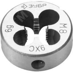 Плашка М8x1.0мм, сталь 9ХС, круглая ручная