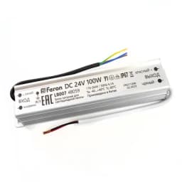 Трансформатор электронный для светодиодной ленты 100W 24V драйвер LB007 48059
