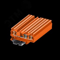 Клемма TC 1-2 пружинная, сечение 4 мм. кв., оранжевая