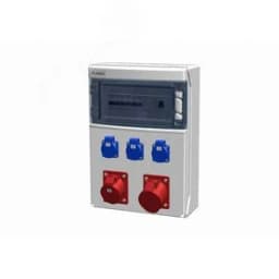 Устройство распределительное 00 3хSHUKO16А250В 1хСЕЕ16А5п 1хСЕЕ32А5п с защитой, вход УЗО, 310x436x148, настенное, пластик, IP44 00-00018053 AlpenBox