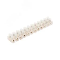 Колодка клеммная винтовая KВ-10 (4-10 кв мм), ток 10 A, полиэтилен белый (ЗВИ), REXANT