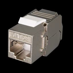 Keystone Jack 8P8C (RJ-45) FTP Cat.5e заделка без инструмента 180° (DIY)