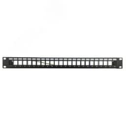 Патч-панель наборная 19".1U. под 24 модуля Keystone. UTP/STP