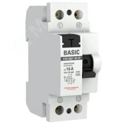 Устройство защитного отключения УЗО ВДТ-40 2P 16А/ 10мА (электронное) Basic