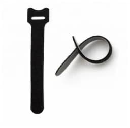 Хомут для кабеля липучка с мягкой застежкой Hyperline WASN-125-BK-10 10 шт.