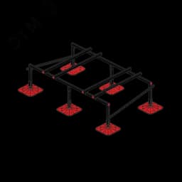 Опорная конструкция для установки оборудования TECHNORAPTOR FOOT 2000х1200 HD КМ-профиль