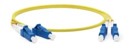 Патч-корд волоконно-оптический SM 9/125 (OS2), 2 м Hyperline FC-D2-9-LC/UR-LC/UR-H-2M-LSZH-YL (FC-9-LC-LC-UPC-2M)