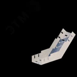 Лоток монтажный угловой 45 вверх ЛУ45В.100.100.400.0,7.2