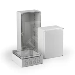 Cubo O 300X300X132 мм, метрические выбивные отверстие, серая крышка, PC, IP 66/67 ENSTO