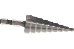 Сверло ступенчатое по металлу 4-6-8-10-12-14-16-18-20мм P6M5 шестигранный хвостовик Вихрь 73/10/6/17